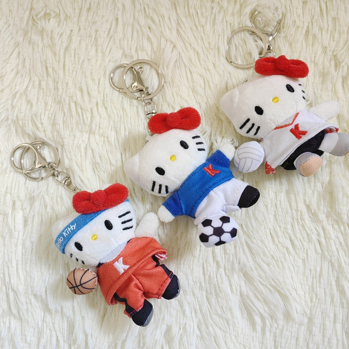 Wholesale Cute Bow Cat Plush Doll Keychain Pendant