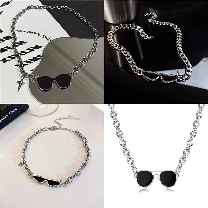 Wholesale Children's Sunglasses Stainless Steel Necklace JDC-NE-YSJZ006