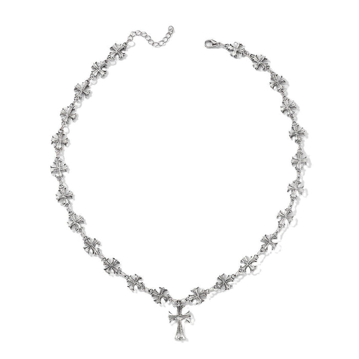 Wholesale Jewelry without cross pendant punk style thick chain collarbone chain necklace for women