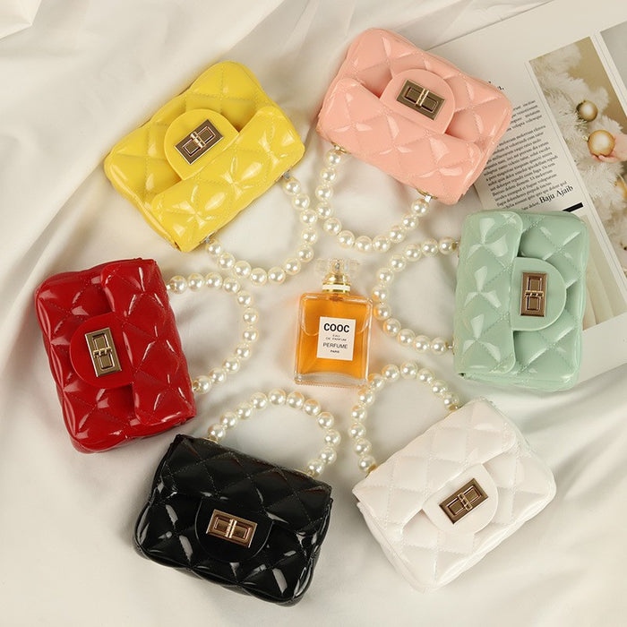 Wholesale Pu Pearl Portable Jelly Bag JDC-SD-Yixuan009