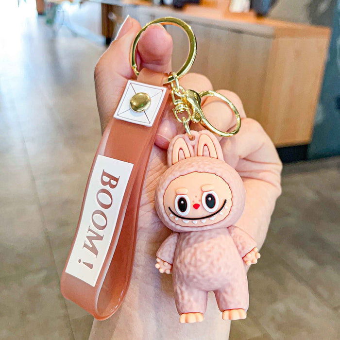 Wholesale Creative Little Sheep Keychain Girls Bag Pendant Cartoon Cute Stereo Soft Plastic Doll Doll School Bag Pendant
