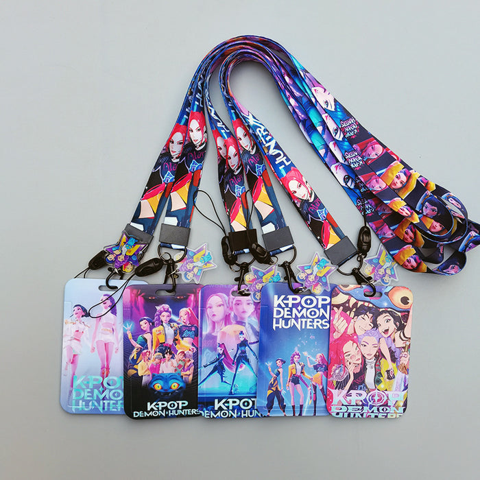 Wholesale Cartoon Lanyard Keychain Card Holder K-Pop