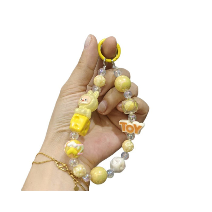 Wholesale Cartoon beaded and hand-painted character keychain