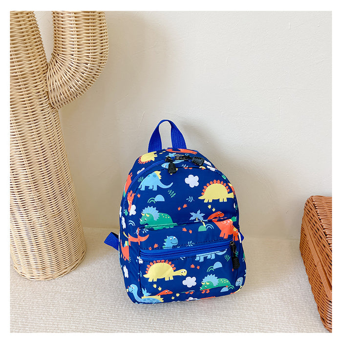 Wholesale New children's backpack with cartoon dinosaur pattern, kindergarten baby backpack
