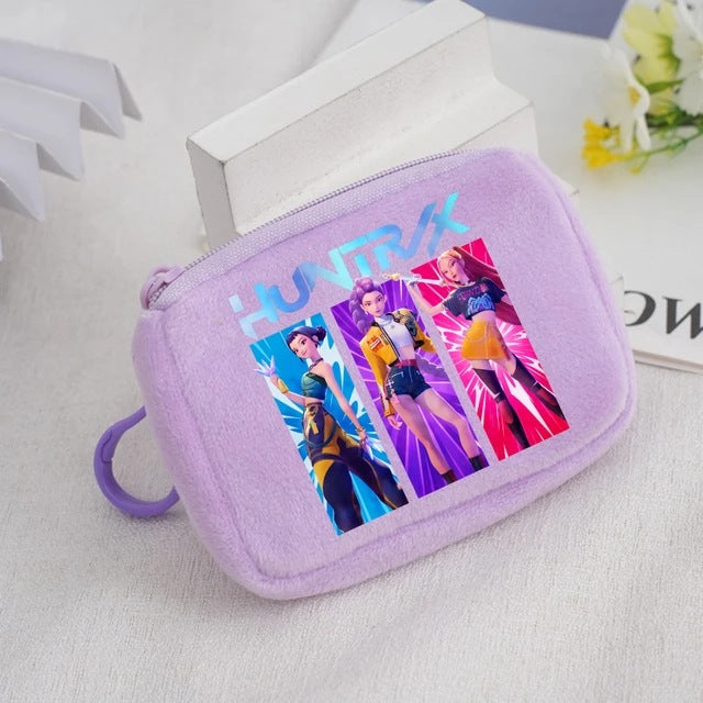 Wholesale KPop Devil Hunter Animal Coin Purse Cute Nylon Portable Wallet Casual Everyday Gift