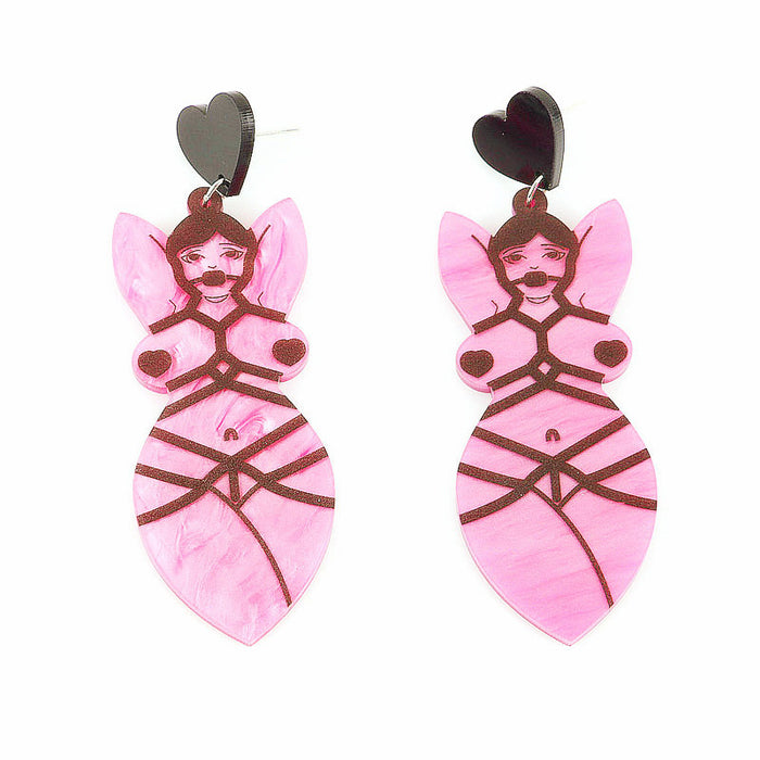 Wholesale Acrylic Women Earrings JDC-ES-ChouD019