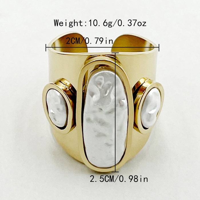 Wholesale Stainless Steel Wide Face Rings JDC-RS-Jinyue001