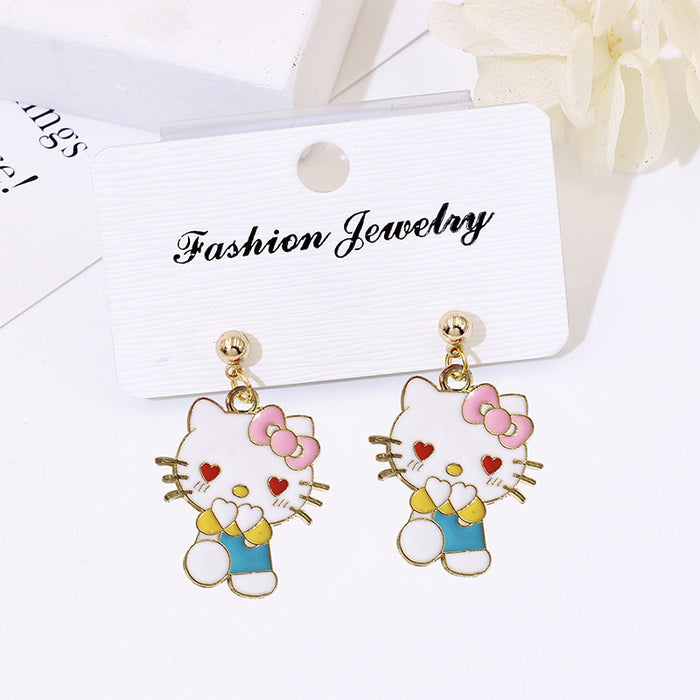 Wholesale S925 Silver Cartoon Earrings Flower Design Fashion Accessory Gift MOQ≥2