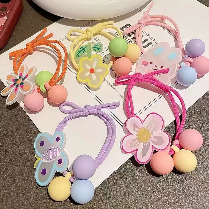 Wholesale Children's rubber band hair rope little girl hair high elastic hair band hair accessories girls do not hurt hair cute hair rope headdress