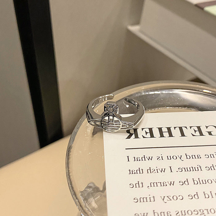Wholesale European and American fashionable open mouth ring versatile, niche design, high-end and personalized temperament ring