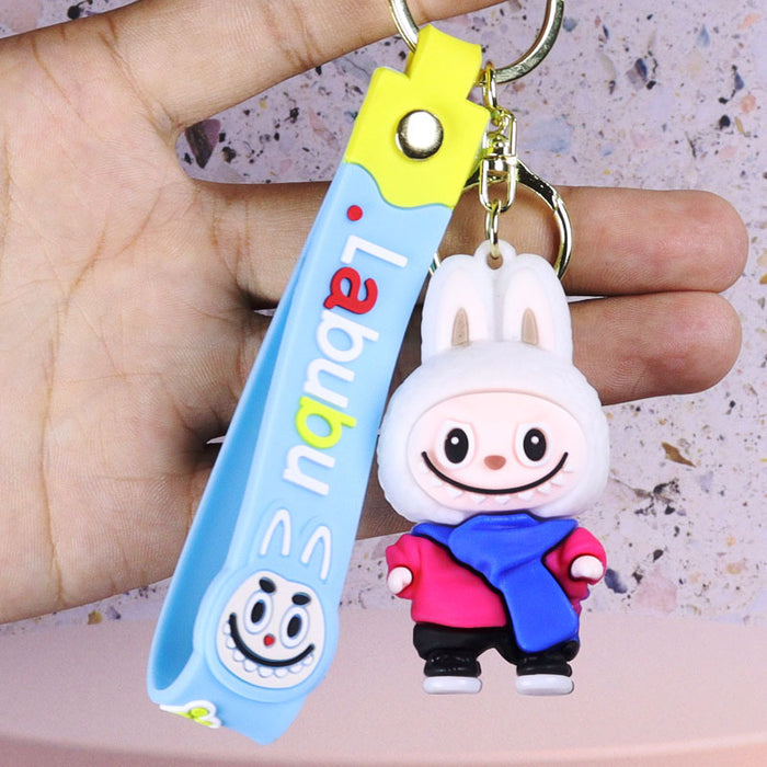 Wholesale Keychain pendant doll blind box pvc soft glue keychain couple pendant