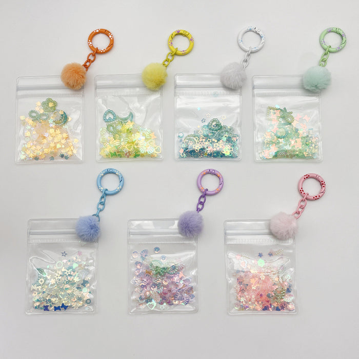 Wholesale transparent thick cute key chain pendant accessories