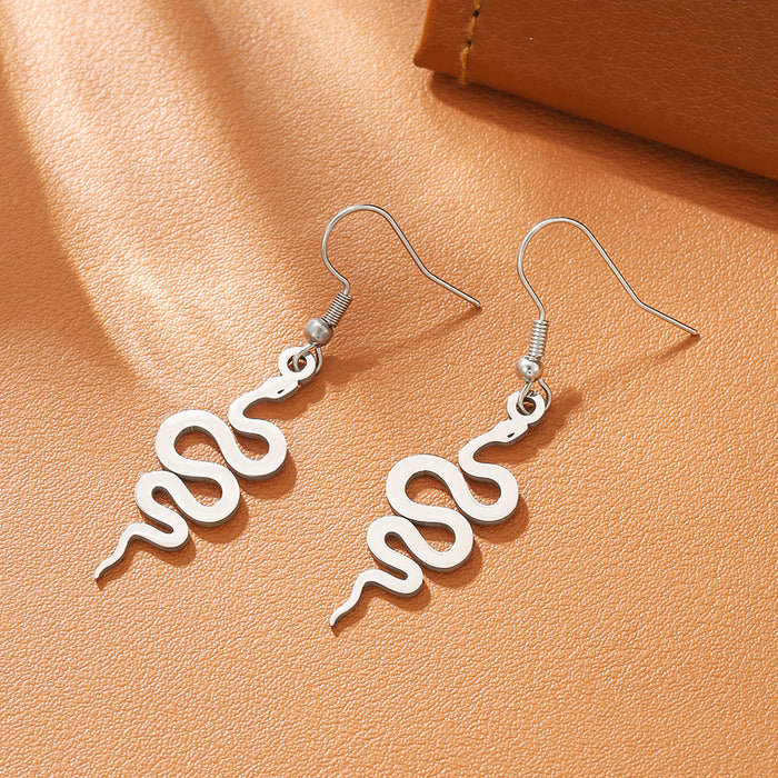 Wholesale Funny little devil mysterious skull titanium steel earrings personality stainless steel earrings