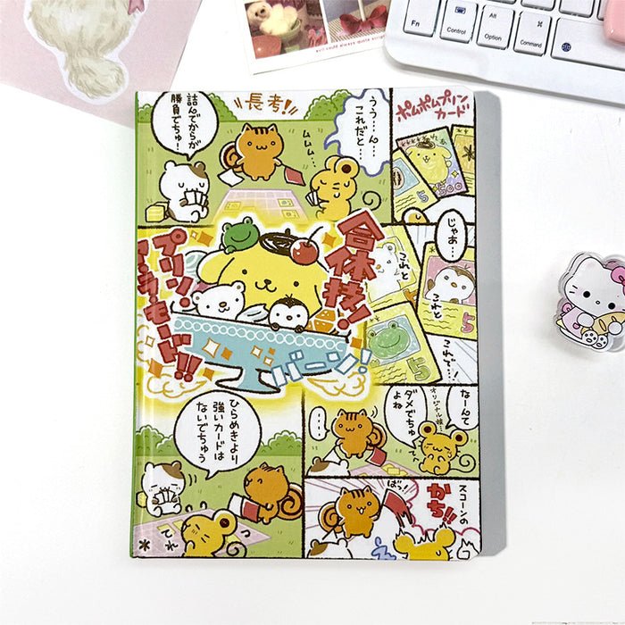 Wholesale 5pcs split mirror cat series color page hard cover cartoon  notebook hand account diary