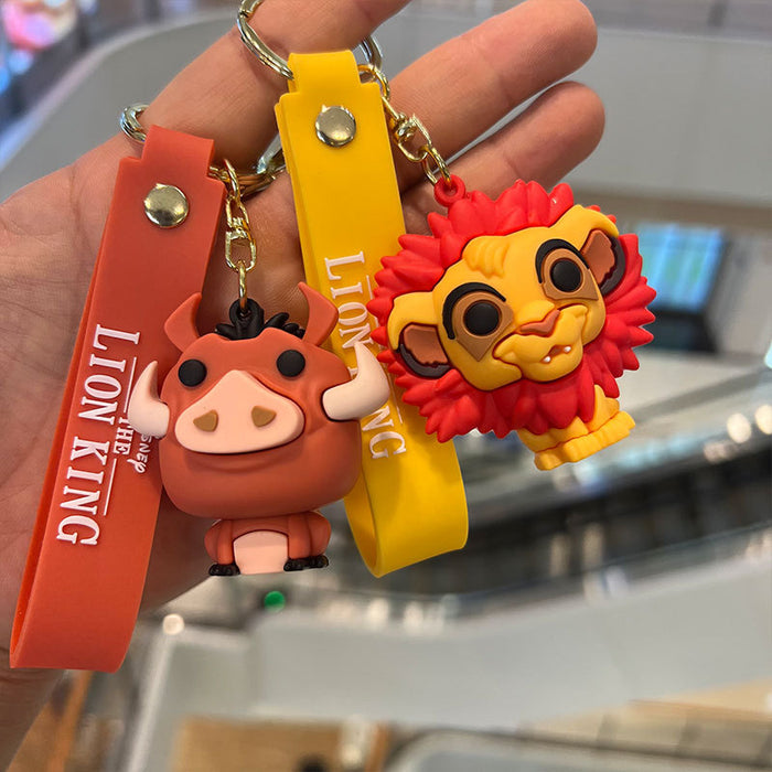 Wholesale Cute Lion King Cartoon PVC Keychains JDC-KC-MiaoY067