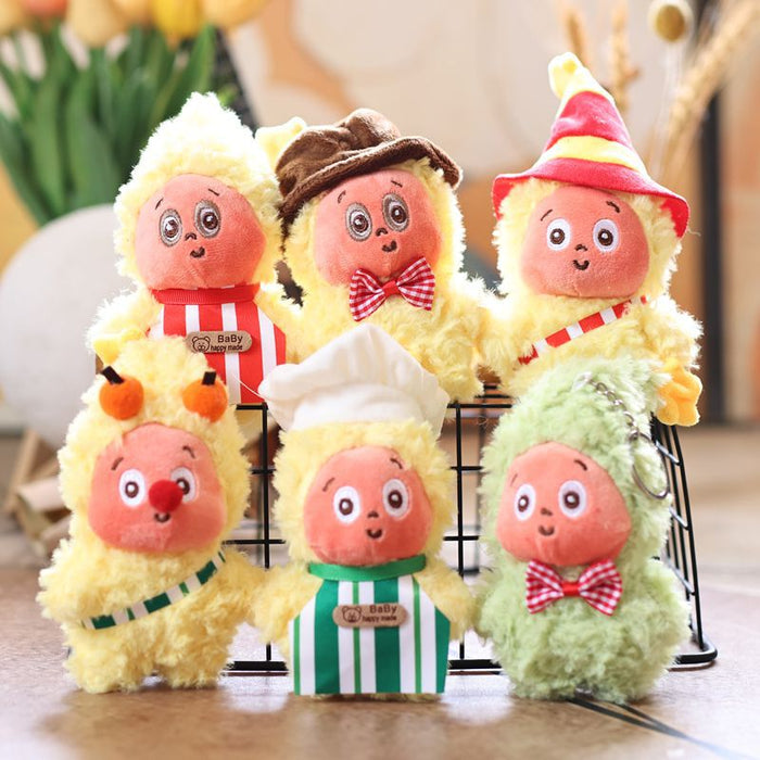 Wholesale Cute star pendant plush toy doll cartoon bag pendant keychain doll