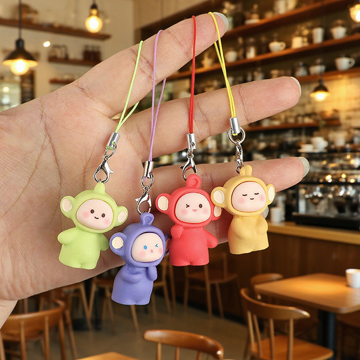Wholesale Cute phone charm 3D resin keychain bag accessory