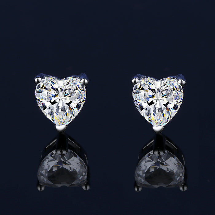 Wholesale Love heart crystal earrings,  necklace,  ring