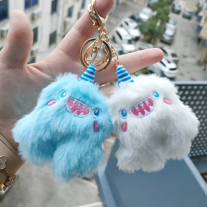 Wholesale Monster Clumsy Keychain Unicorn Plush Pendant Same Style Bag Pendant JDC-KC-RC004