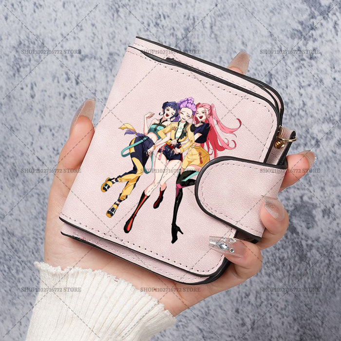Wholesale Cute Devil Hunter PU Wallet For Women Card Holder Coin Purse Youth Campus Fashion Accessory