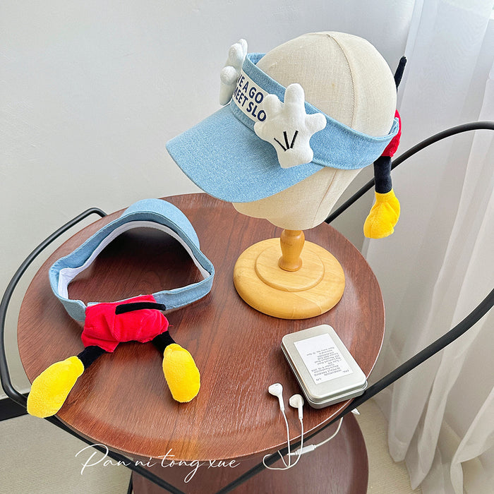 Wholesale Cartoon top baseball cap duckbill cap, versatile sun protection