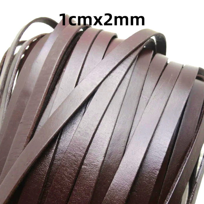 Wholesale 100pcs Round  Cowhide Rope Accessories Mobile Phone Case Leather Rope Braided Rope
