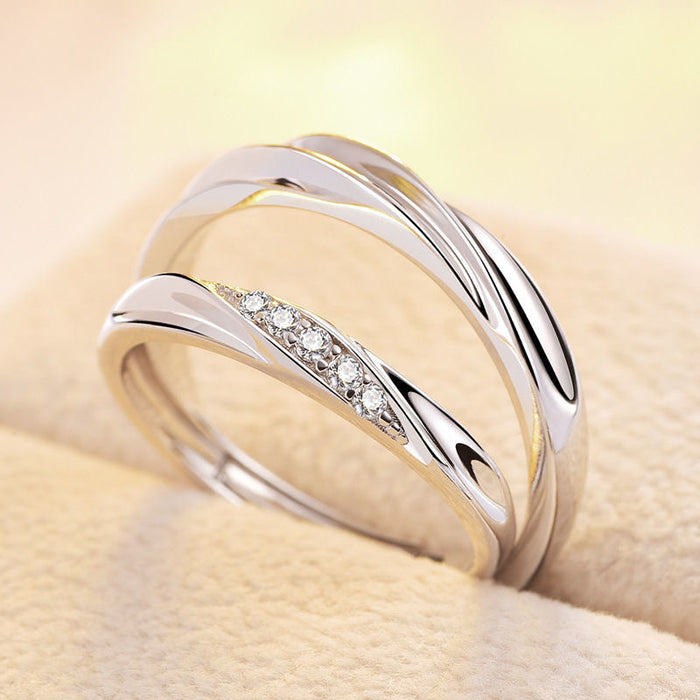 Wholesale Silver Plated Pair Ring