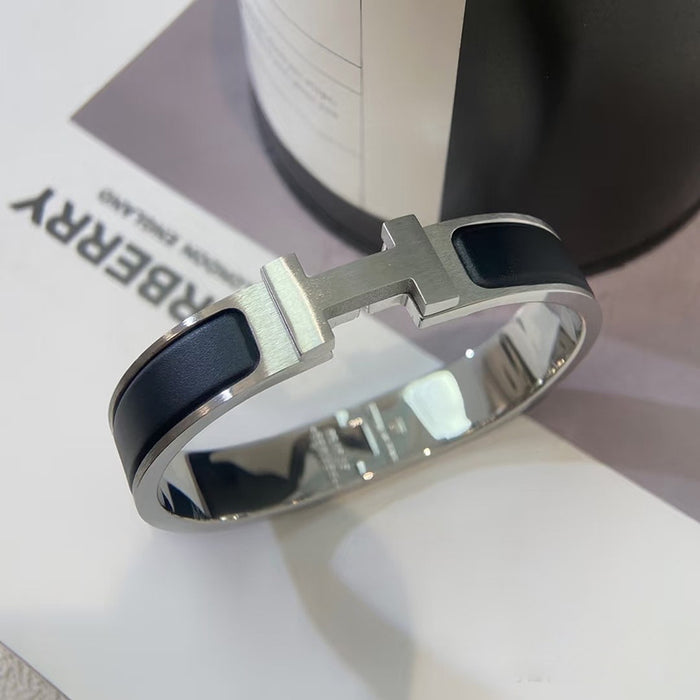 Wholesale Bracelet Bracelet Men's Pure Black Hand Ring Matte Buckle Couple Style Bracelet