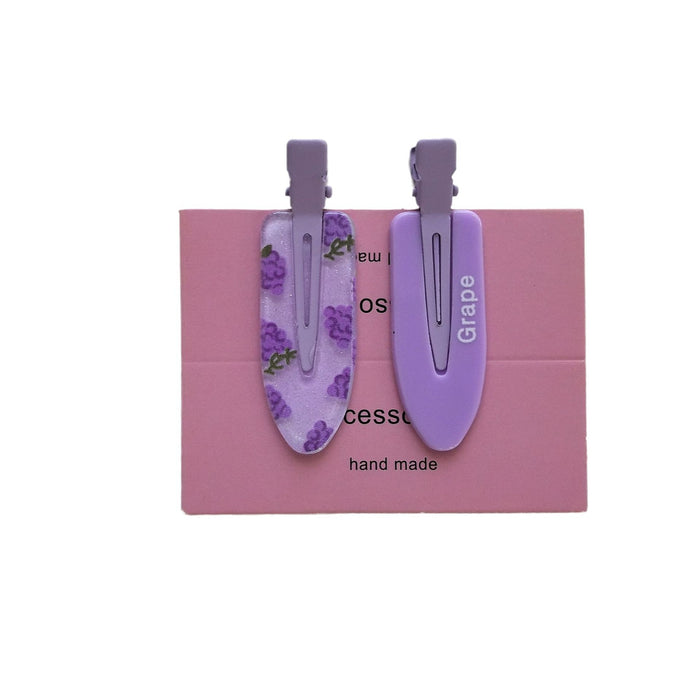 Wholesale Plaid seamless clip hair clip makeup clip bangs clip hair accessory