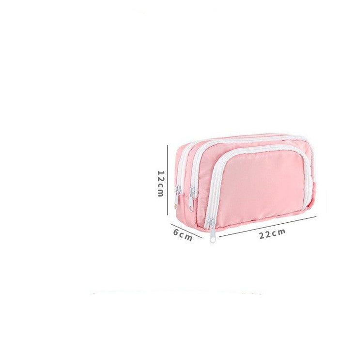 Wholesale Candy-colored cartoon print Pencil Bags for primary and secondary school girls