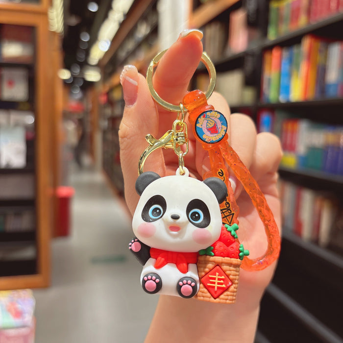 Wholesale panda key chain pendant bag key chain small pendant