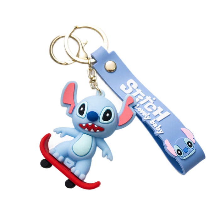 Wholesale Cute PVC cartoon keychains for men and women.