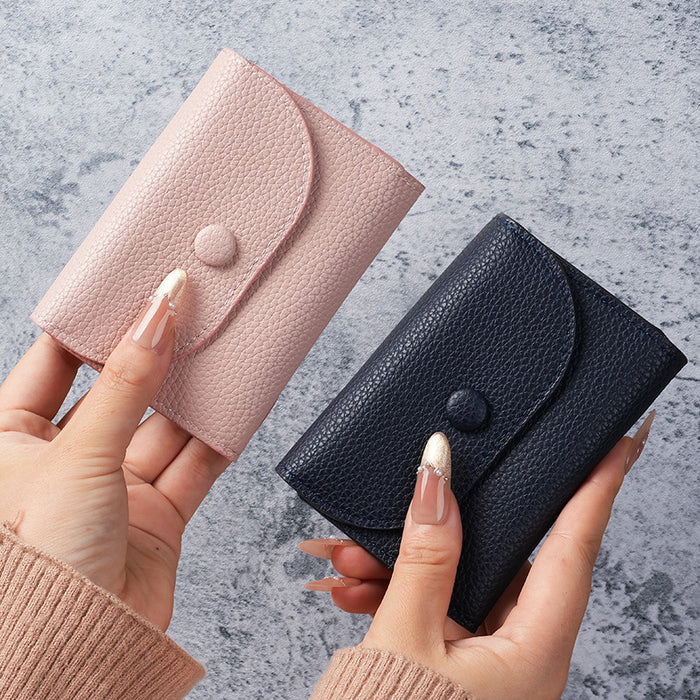 Wholesale Fashion PU Leather Wallet with Lychee Pattern Card Holder and Coin Pocket