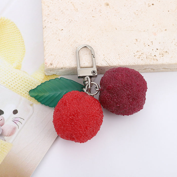 Wholesale Fruity PVC Keychain Chic Decorative Accessory for Bag Charm or Gift MOQ≥2