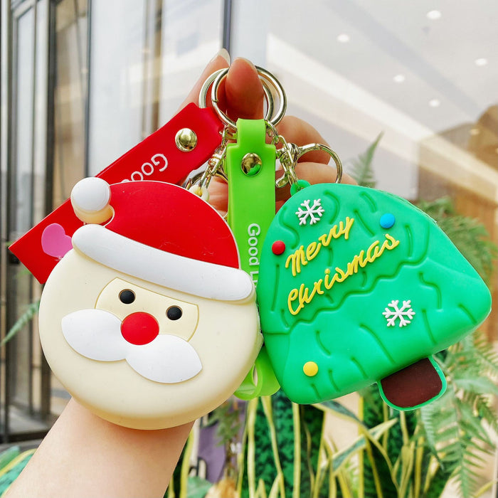 Wholesale Christmas coin purse keychain