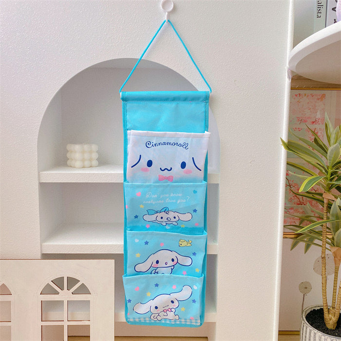 Wholesale Cartoon hanging bag storage wall hanging bag ugly fish dormitory sundries storage bag