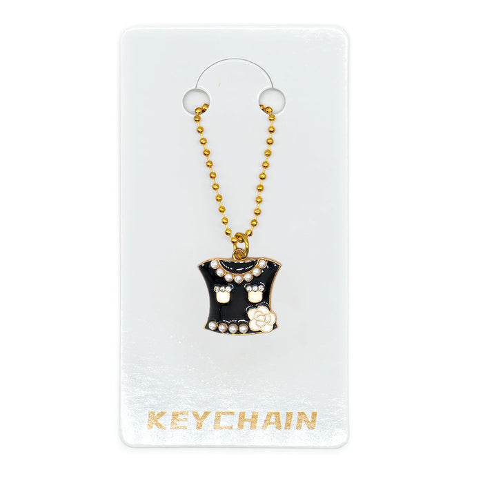 Wholesale Cartoon Christmas Metal Keychain Bag Charm Cute Holiday Gift Accessory