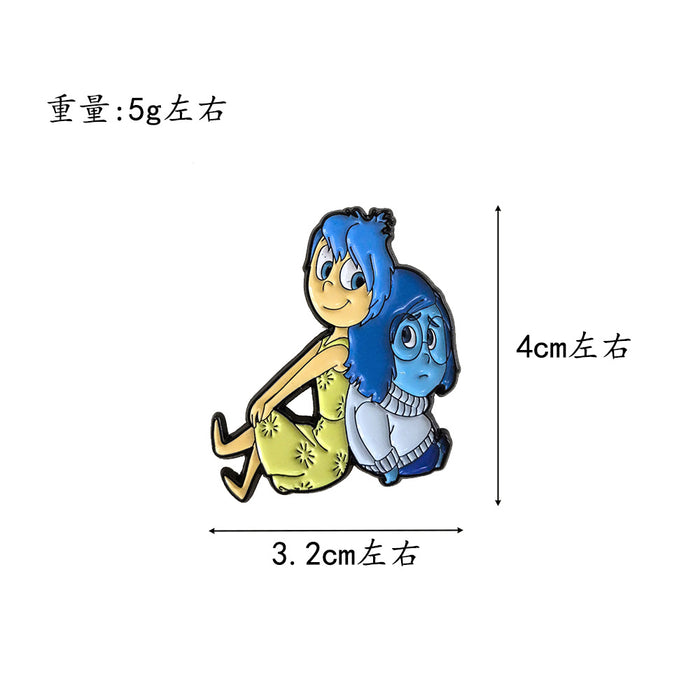 Wholesale Cute cartoon style creative personality film and television cartoon alloy brooch