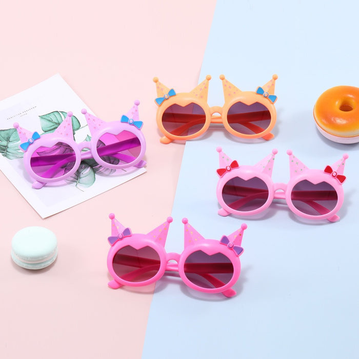 Wholesale Children's Glasses Baby Girl Princess Bow Sunglasses Fashion Girl Male Fashion Show