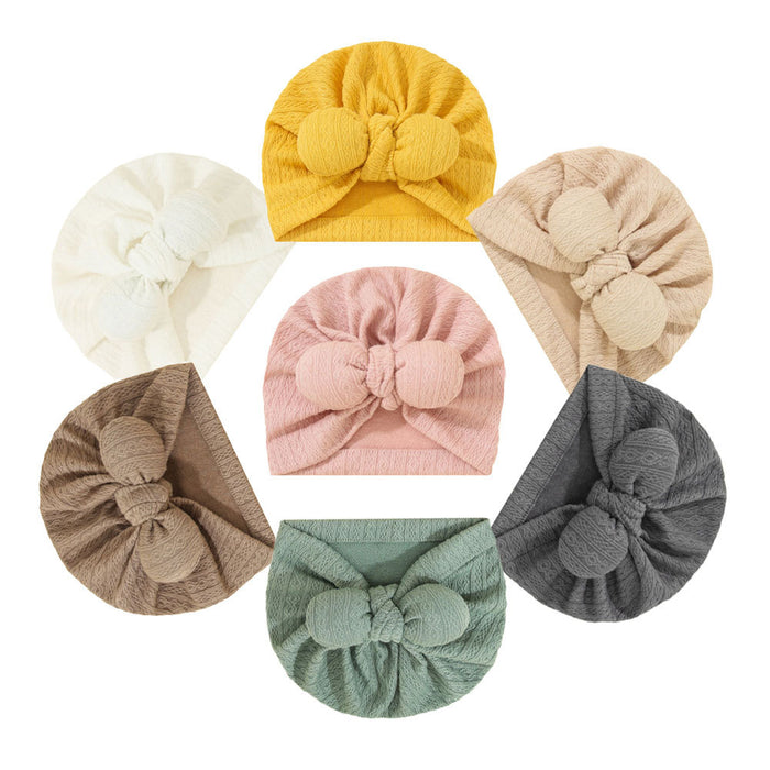 Wholesale Baby Rabbit Ear Tape Cap Children's Lace Pattern Indian Cap Products