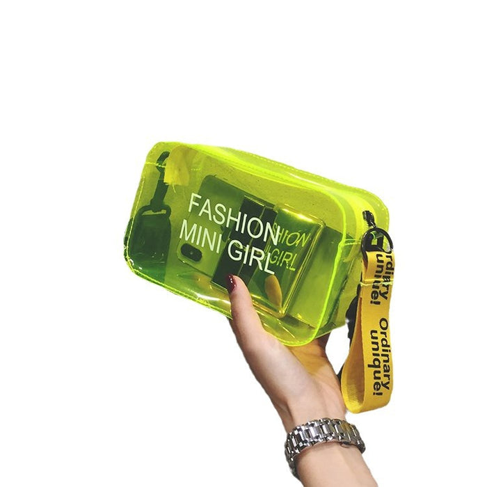 Wholesale New Small Bag Transparent Handheld Shoulder Cross Shoulder Chain Bag