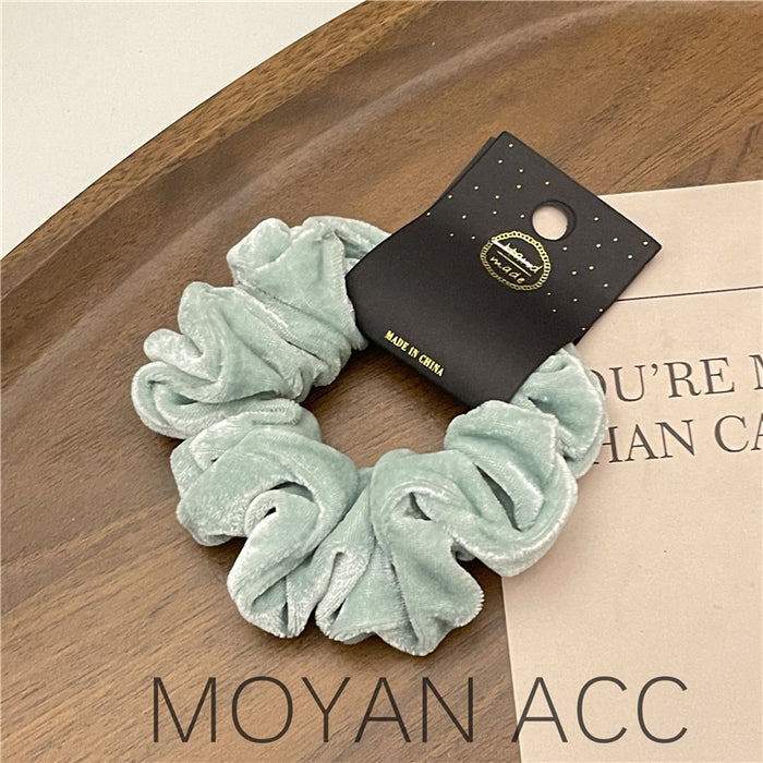 Wholesale Bowel Hair Ring Black Rubber  Hair Accessories Cream Style Headwear