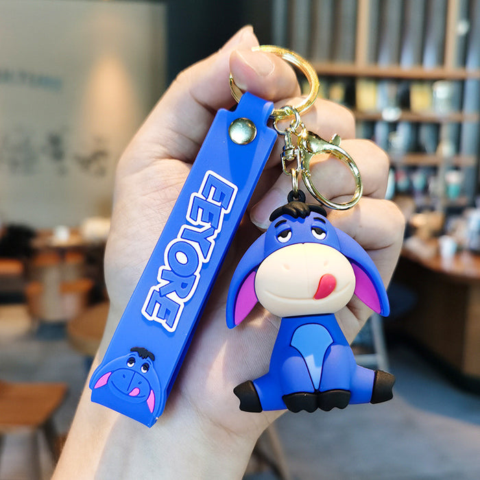 Wholesale Rubber Cartoon Doll Keychain JDC-KC-Tingm190