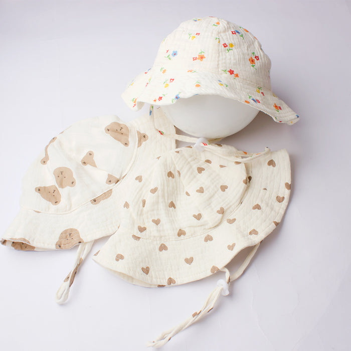 Wholesale Children's Cotton Bucket Hat Breathable Bucket Hat JDC-FH-ZB005