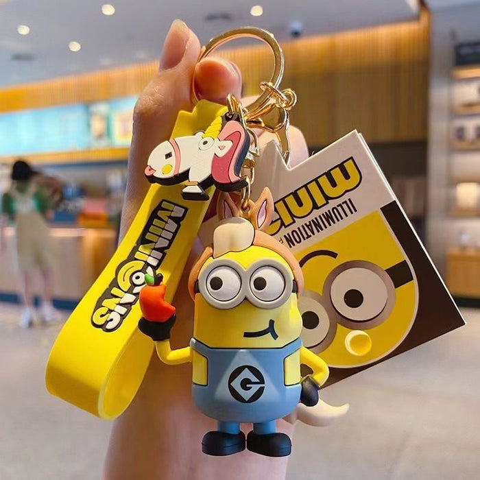 Wholesale  Cute Cartoon Silicone Keychain Doll Car Keychain Pendant