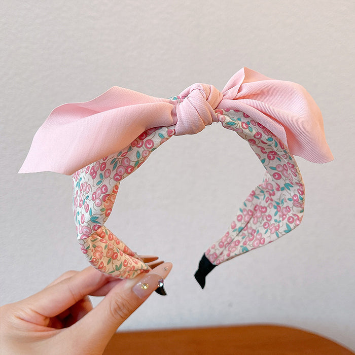 Wholesale Children' s headband girls non-slip baby hairpin headdress little girl rabbit ear bow headband