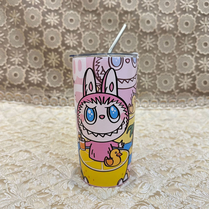 Wholesale 20oz Car Mug Stainless Steel Thermos Cup UV Printed Thermos Cup with Straw