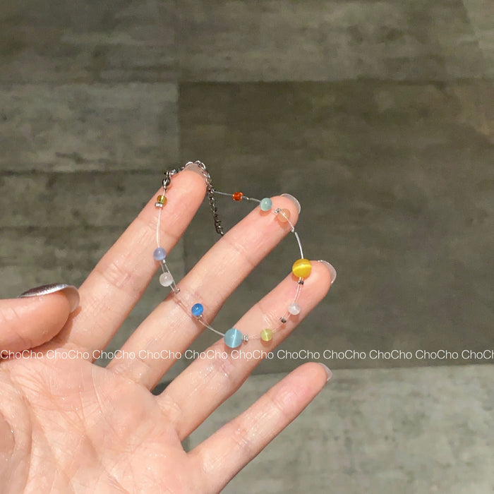 Wholesale glaze beaded bracelet ins summer new jewelry women