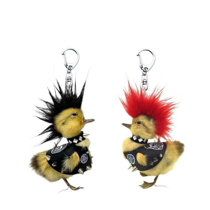 Wholesale New trendy duck keychain acrylic backpack abstract hanging decoration funny cute pendant