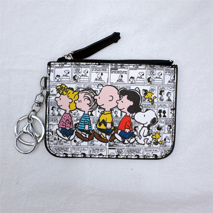 Wholesale Student Cartoon Leather Wallet with Keychain
